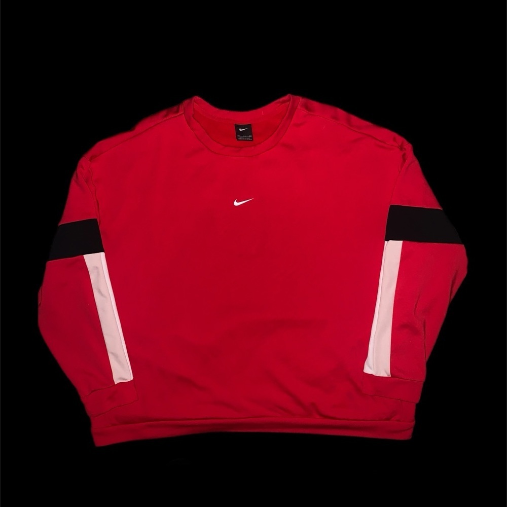 Oversized Nike Center Swoosh Athletic Sweatshirt